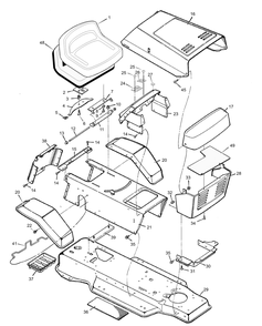 Part Location Diagram of F-000751L Briggs and Stratton Instruction Book and Parts List